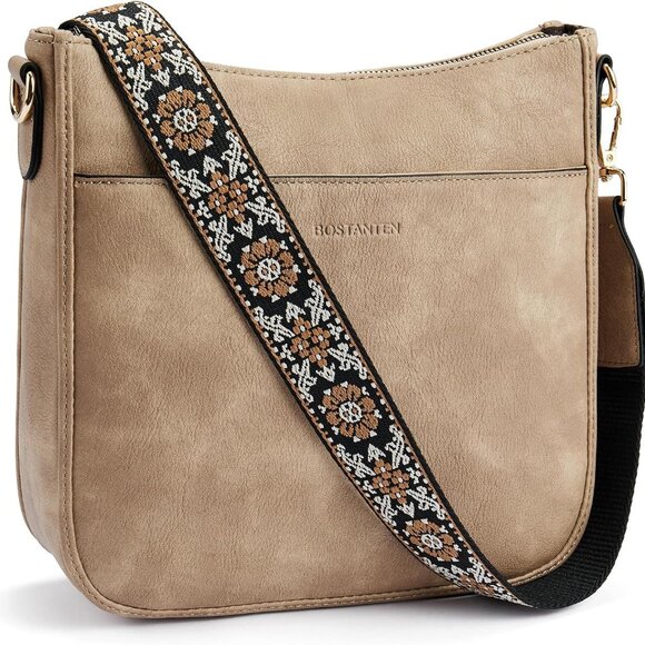 Crossbody Bags for Women Trendy Vegan Leather Hobo Purses Shoulder Handbags With